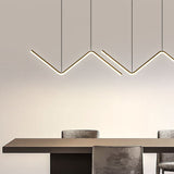 LineoLux LED Pendelleuchte | Minimalistisches N-Design | 2-Licht LED Lampe | Moderne Beleuchtung für Esszimmer & Büro