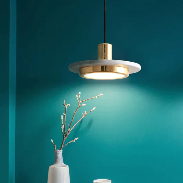 LustraMarmo Moderne Marmor Pendelleuchte | Zeitloses Design | Elegante Beleuchtung für Zuhause