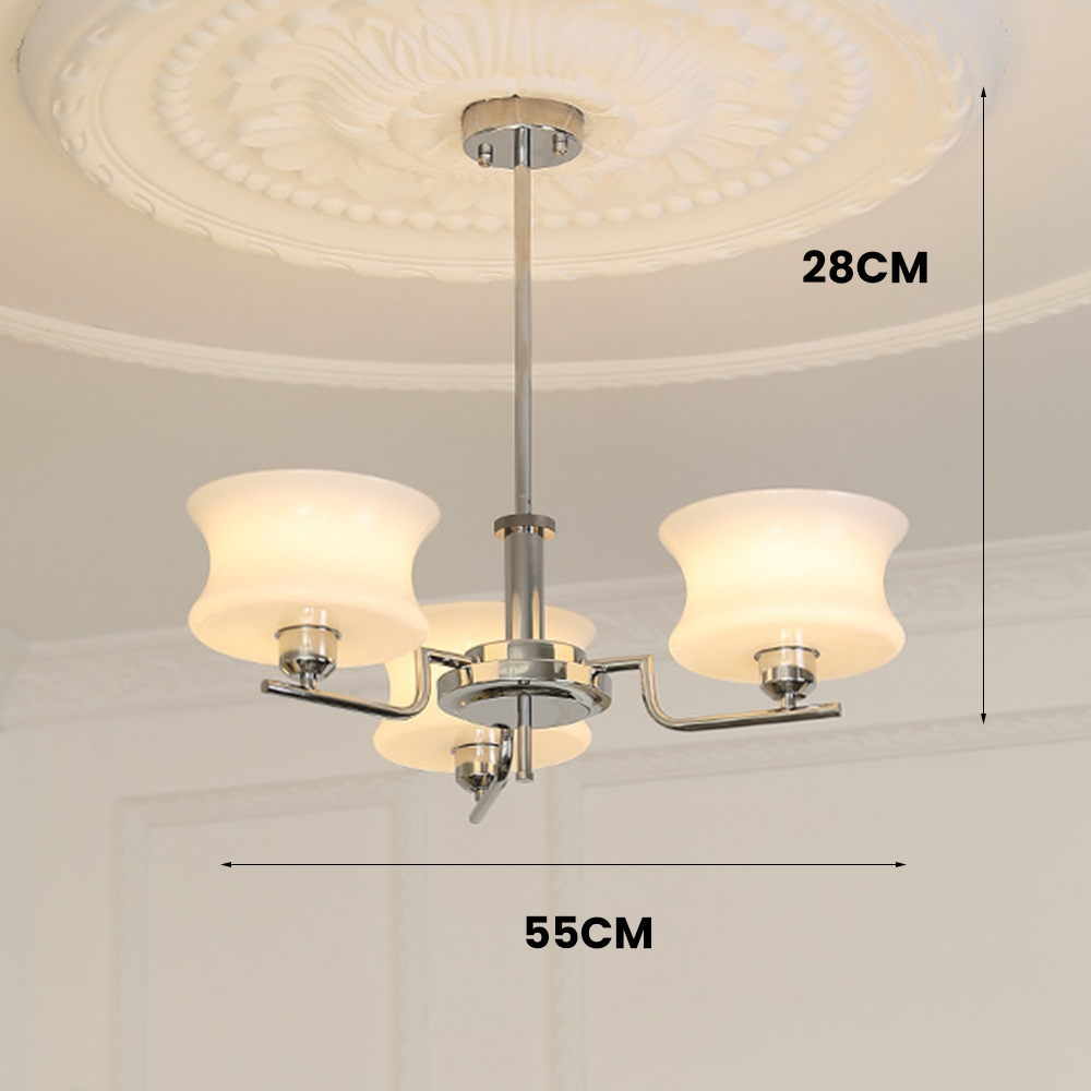 GloriaLum Kronleuchter für Esszimmer | Dimmbares LED-Licht | Luxuriöses Design | Modern & Elegant