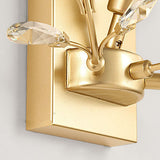 Luminis Wandleuchte | Luxus-Kristall-Design | Blattmotiv | 1-flammig & Modern