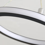 LumaRing Deckenleuchte im modernen Stil | Aluminium-Kreis-Design | LED Halbeinbau | Perfekt für Flur & Wohnzimmer