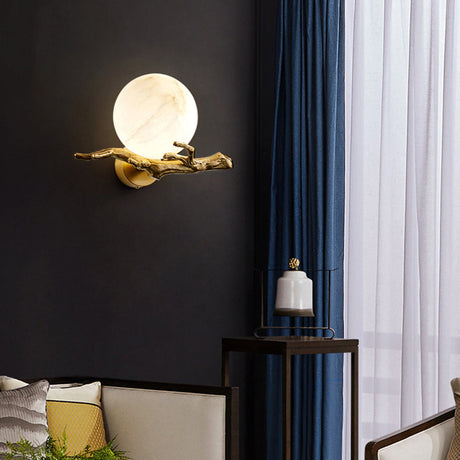 LunaMarmo Marmor-Wandlampe | Kreatives Design | LED Beleuchtung für Stilvolle Innenräume