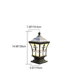 SolarLum Vintage LED Säulenleuchte | Wetterfest | Solar- und Strombetrieb | Dekorative Außenbeleuchtung