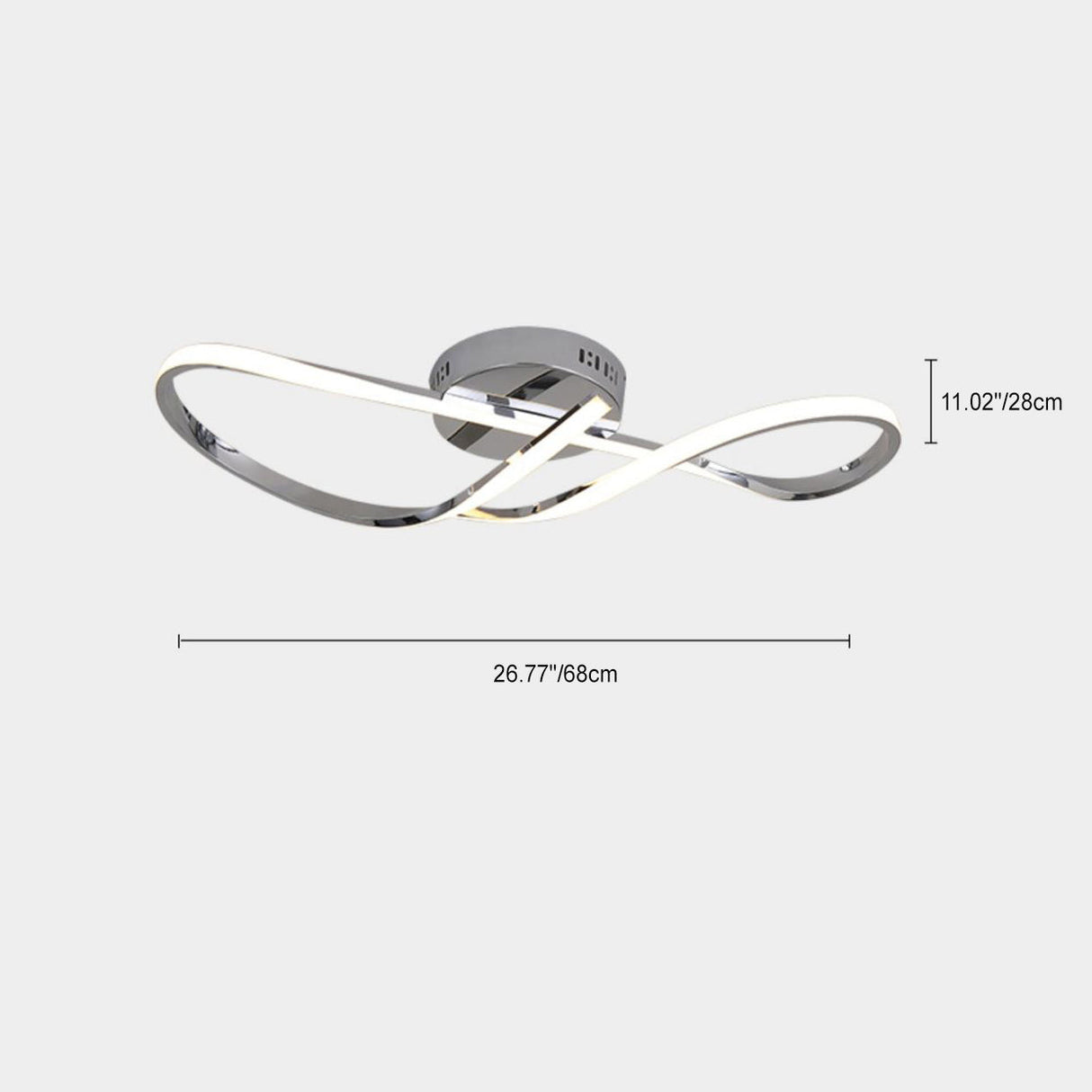 TwistLum LED-Deckenleuchte | Modernes Spiraldesign | Aluminium & Silikon | Schlafzimmerbeleuchtung