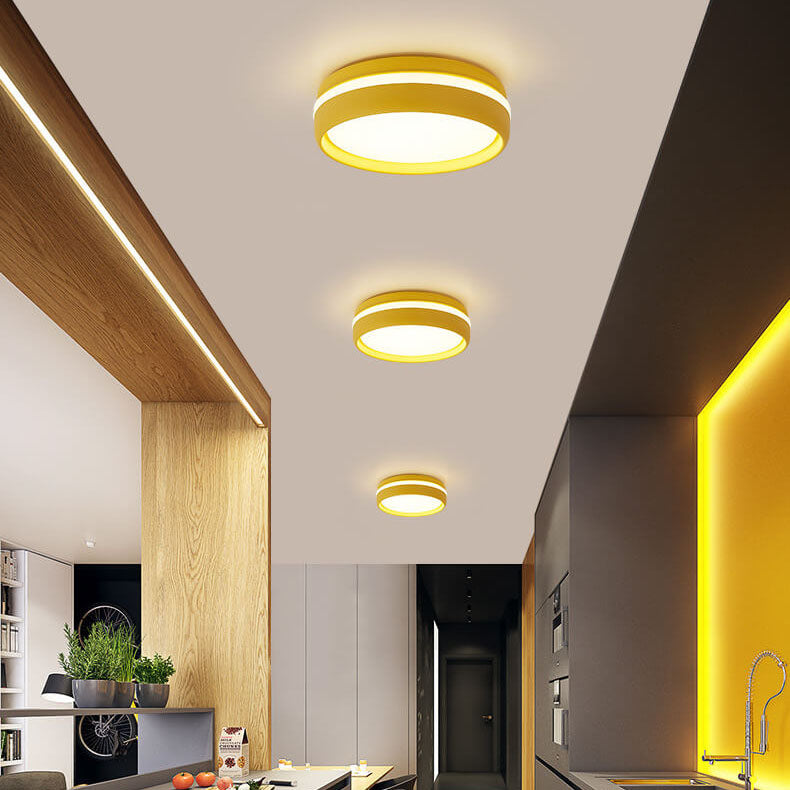 ColoroMac LED Deckenleuchte | Kreatives Runddesign | Macaron-Farben | Energiesparend & Stilvoll