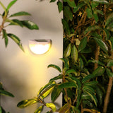 SolarCrest LED Wandleuchte | Halbkreis-Design | Solarbetrieben | Wasserdicht | Zaun- und Außenbeleuchtung