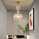 CrystalVive Pendelleuchte | Luxus Kristallkuppel | Moderne 1-Licht Hängelampe | Elegante Beleuchtung für Zuhause