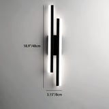LuxLine Moderne LED Wandlampe | Minimalistisches Design | Eisen & Acryl | Dimmbares Licht