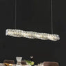 CrystalLine LED Kronleuchter | Modernes Minimalistisches Design | Lineares Kristall | Dimmbares Licht für Esszimmer & Wohnzimmer