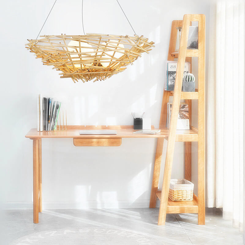 RavaNest Rattan Kronleuchter | Handgewebtes Design | 2- oder 3-flammig | Natürliche Eleganz | Hängeleuchte
