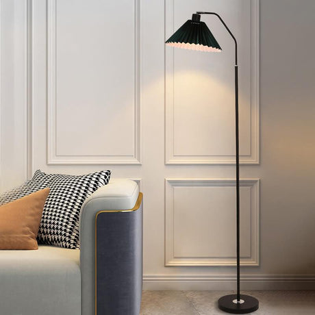 LumiFlair Minimalist Stehlampe | LED Lichtquelle | Verstellbar | Beige & Weinrot | Modernes Design