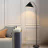 LumiFlair Minimalist Stehlampe | LED Lichtquelle | Verstellbar | Beige & Weinrot | Modernes Design