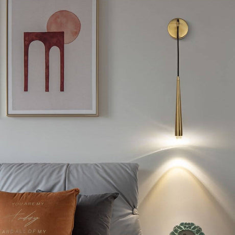 LustraLine Wandleuchte | Minimalistisches Luxusdesign | Goldene Lichtleiste | 1-Licht LED Wandlampe für modernes Ambiente