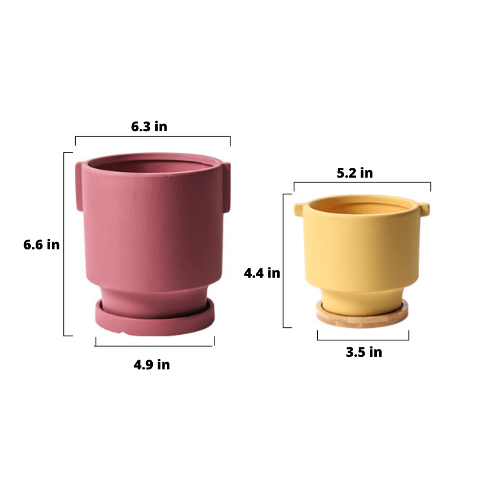 CreatiPot DIY Keramik Pflanzgefäße | Handbemalbare Töpfe für Kreative | In Verschiedenen Farben & Größen