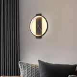 LumiChron Wandleuchte | Minimalistisches Uhr-Design | 1-Licht LED Wandlampe | Moderne Beleuchtung für Wohnräume