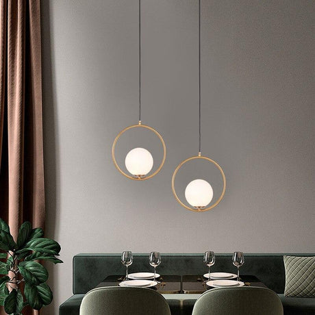 LunaHarmony Glas Pendelleuchte | Elegantes Design | Dimmbare LED | Perfekte Beleuchtung für Zuhause