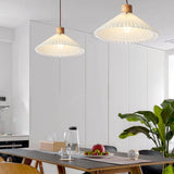 Eleglite Nordic Design Pendelleuchte | Minimalistischer Stil | Gefalteter Lampenschirm | 1-Licht Hängelampe