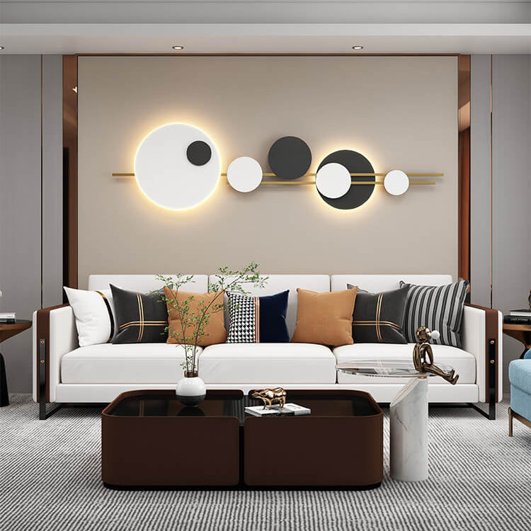NovaGlide LED Wandlampe | Modernes Runddesign | Minimalistisch & Dekorativ | Metall Wandbeleuchtung