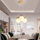 OrionGlare Frosted Holzleuchter | Massivholz & Glas Design | 3- oder 5-flammig | Skandinavischer Stil
