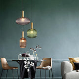 LumiShade Minimalistisches Streifen-Glas Pendelleuchte | Designer-Licht | Elegantes Wohnambiente | Deko-Laterne | 1-Flammig
