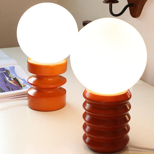Glazaire Vintage Glas Tischlampe | Massives Design | Stimmungsvolle Beleuchtung | Deko für Zuhause