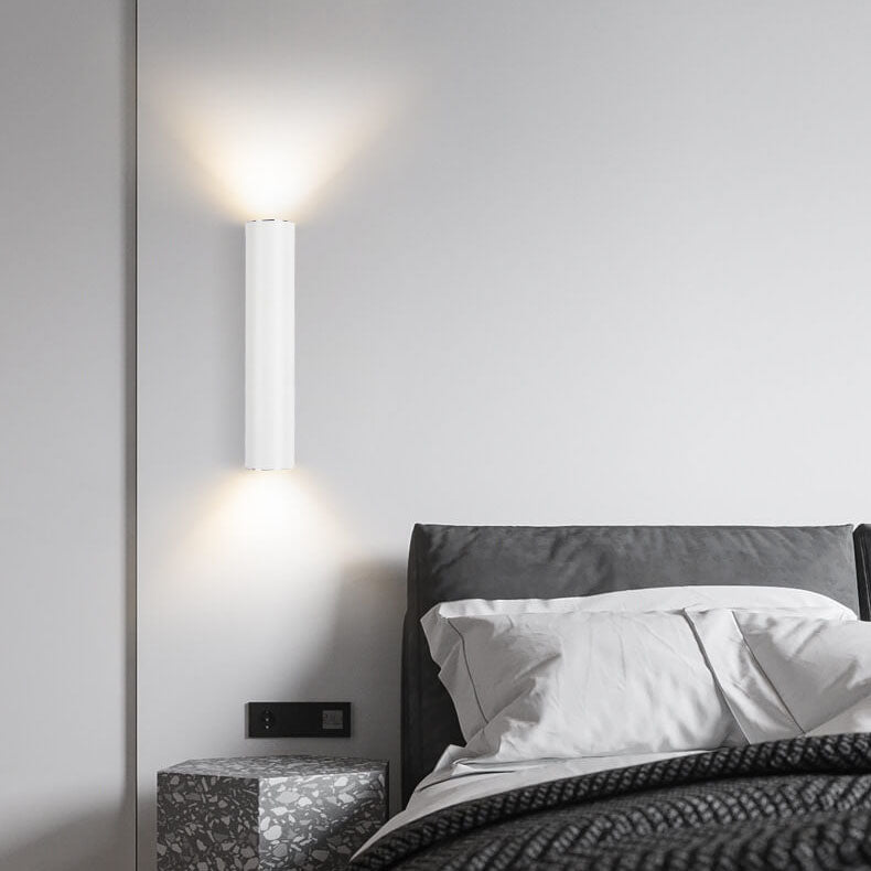 LightVibe Aluminium Wandleuchte Zylinder | 2-flammig | Modernes Design | Innen & Außen