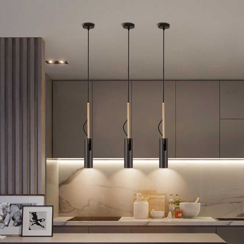 GlintBeam LED Spotlight Hängeleuchte | Minimalistisches Design | Gold | Modern & Funktional | Warmes Licht