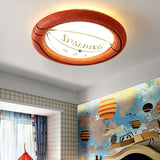 HoopLight Kreative Basketball-LED-Deckenleuchte | Flush Mount | Dimmbares Licht | Perfekt für Kinderzimmer & Sportfans
