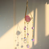 LumiChime Kristall Windspiel | Harmonische Klänge | Garten- & Wohnungsdeko | Funkelndes Design