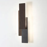 RectaGlow Wandleuchte | Modernes Holzdesign | Geometrische Rechteckform | LED & Dimmbar