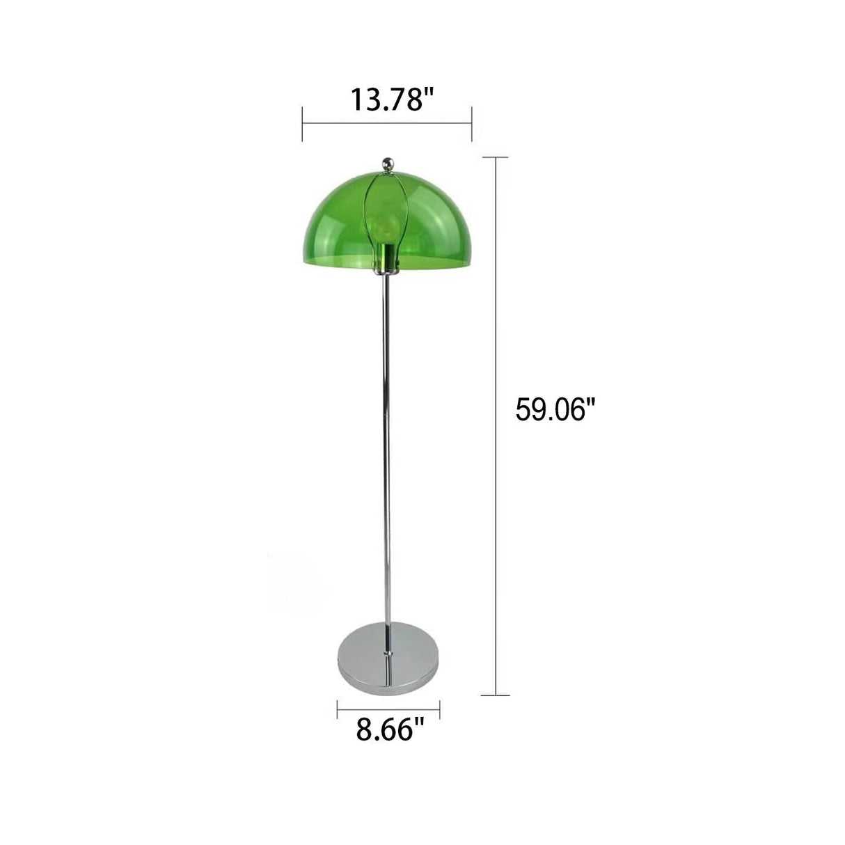 MushLight Retro Stehlampe | Acryl Pilzdesign | 1-flammig | Stilvolle LED Beleuchtung