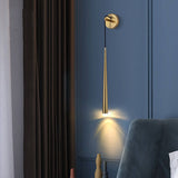 LustraLine Wandleuchte | Minimalistisches Luxusdesign | Goldene Lichtleiste | 1-Licht LED Wandlampe für modernes Ambiente