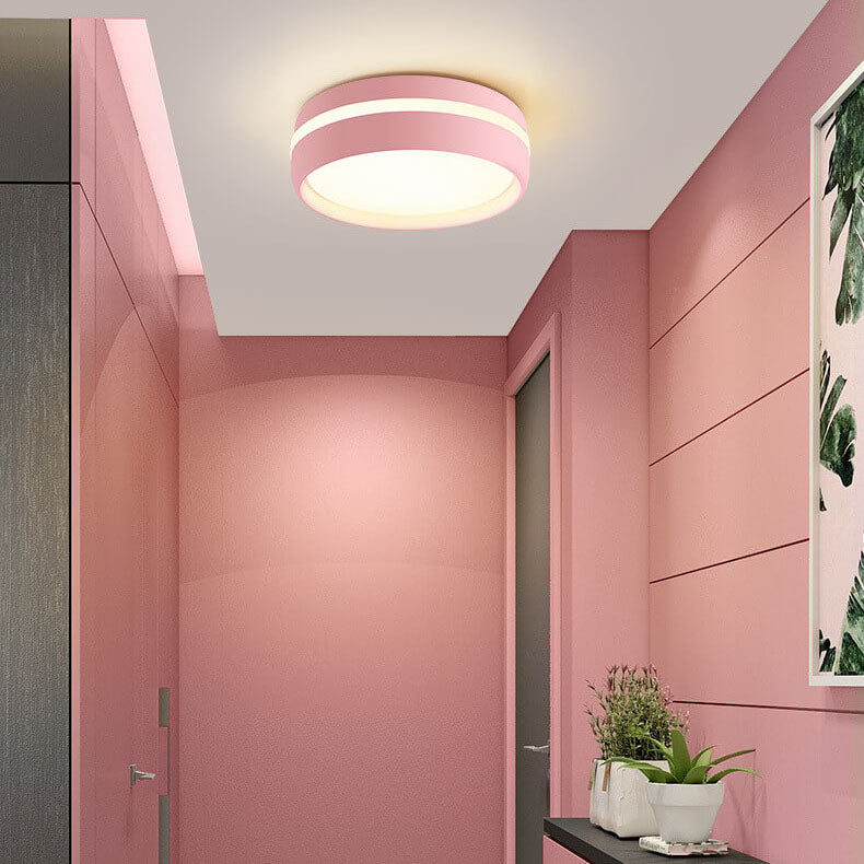 ColoroMac LED Deckenleuchte | Kreatives Runddesign | Macaron-Farben | Energiesparend & Stilvoll
