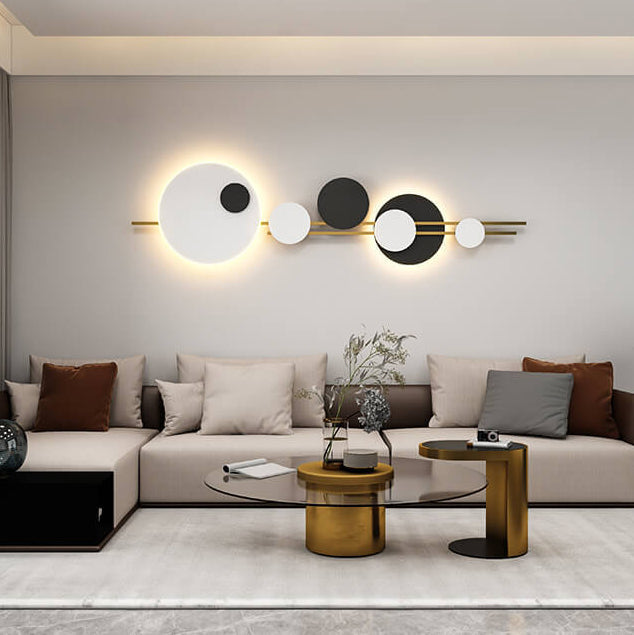 NovaGlide LED Wandlampe | Modernes Runddesign | Minimalistisch & Dekorativ | Metall Wandbeleuchtung