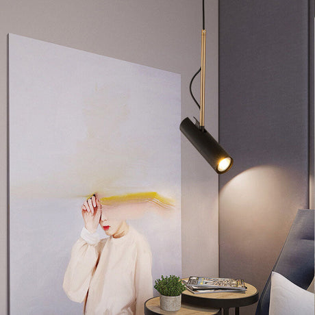 GlintBeam LED Spotlight Hängeleuchte | Minimalistisches Design | Gold | Modern & Funktional | Warmes Licht