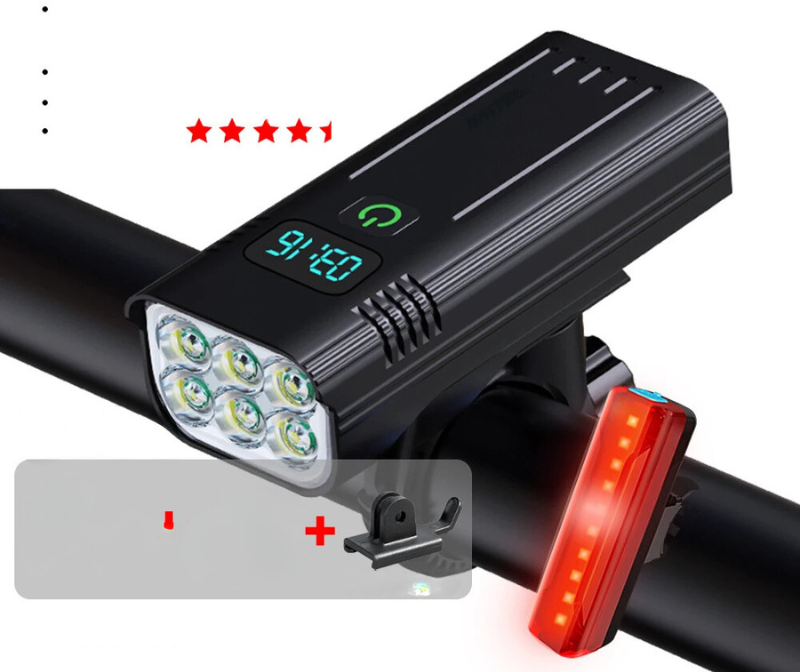 CycleGlow LED Fahrradlicht | Wiederaufladbare Fahrradbeleuchtung | Sicher & Wasserdicht für Tag & Nacht