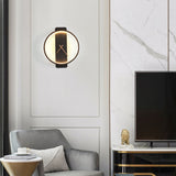 LumiChron Wandleuchte | Minimalistisches Uhr-Design | 1-Licht LED Wandlampe | Moderne Beleuchtung für Wohnräume