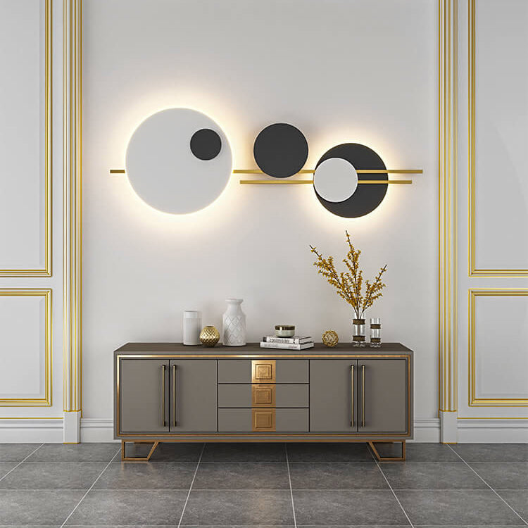 NovaGlide LED Wandlampe | Modernes Runddesign | Minimalistisch & Dekorativ | Metall Wandbeleuchtung