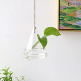 GlasLuxe 3-teiliges Set Glas-Hänge-Terrarienvasen | Elegante Pflanzenhalter | Deko für Zuhause