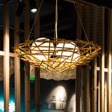 RavaNest Rattan Kronleuchter | Handgewebtes Design | 2- oder 3-flammig | Natürliche Eleganz | Hängeleuchte