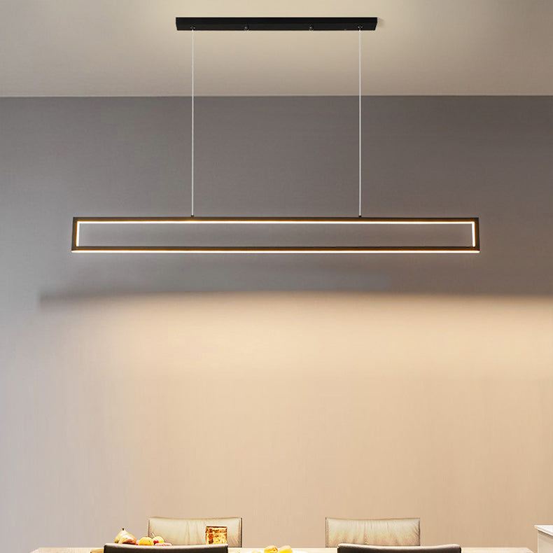 LumiFrame Minimalistischer LED Kronleuchter | Modernes Design | Dimmbare Beleuchtung | Perfekt für Ess- und Wohnbereiche