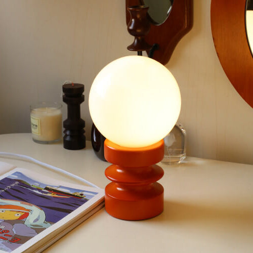 Glazaire Vintage Glas Tischlampe | Massives Design | Stimmungsvolle Beleuchtung | Deko für Zuhause