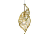 NautiloLux LED Pendelleuchte | Nordic Design | 1-Licht-Hängelampe im Schneckendesign | Eleganz für Wohn- & Essbereich