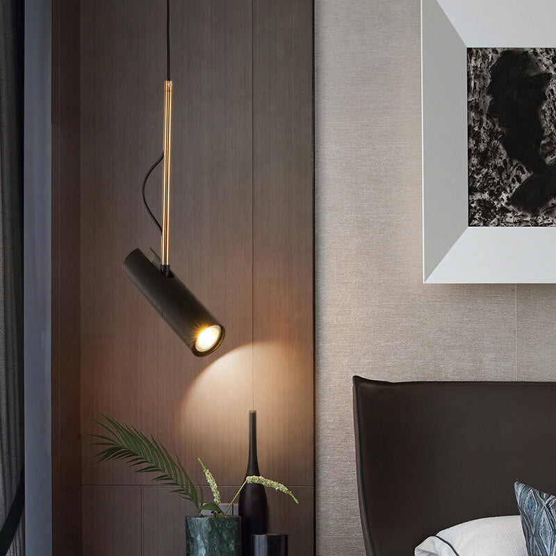 GlintBeam LED Spotlight Hängeleuchte | Minimalistisches Design | Gold | Modern & Funktional | Warmes Licht
