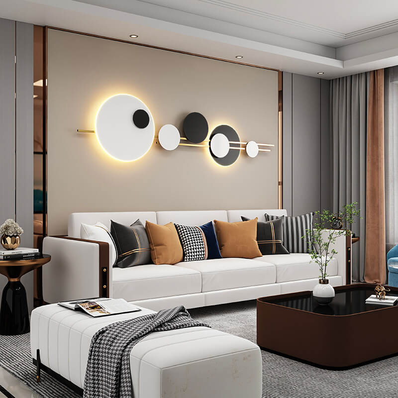 NovaGlide LED Wandlampe | Modernes Runddesign | Minimalistisch & Dekorativ | Metall Wandbeleuchtung