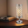 LustraTouch Tischlampe | Zylindrischer Metallschirm | USB-Ladefunktion & Touch-Schalter | Moderne 1-Licht LED Leuchte