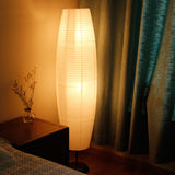 LumoStyle Nordic Design Stehlampe | Reispapier Säulenlampe | Stimmungsvolles, Doppelt Licht | Modernes Dekor