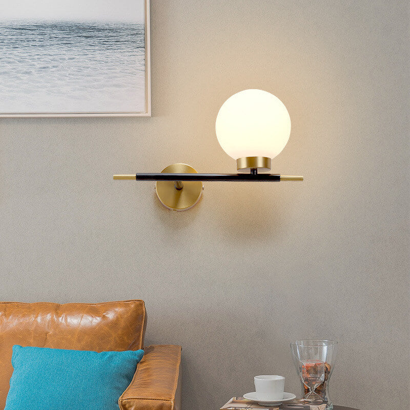 GlowVine Wandlampe im nordischen Design | Minimalistisches Glas-Design | 1 oder 2 Lichter | Elegante Wandleuchte