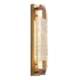 Lucera Luxuriöse LED Wandlampe | Rechteckig | Kristallblase Design | Elegantes Licht für Zuhause | Deko | Moderne Wandleuchte
