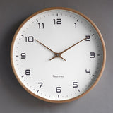 TimberTime Wanduhr Nordic Design | Massivholz & Minimalistische Ästhetik | Moderne Deko Uhr für Wohnzimmer & Büro
